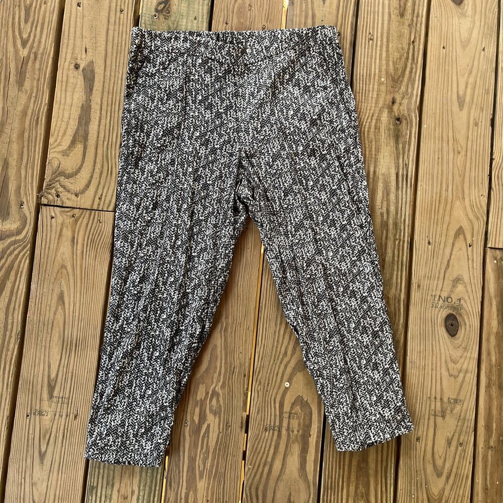 NWOT Dalia Collection Relaxed Pants Elastic Waist Ankle Womens M
